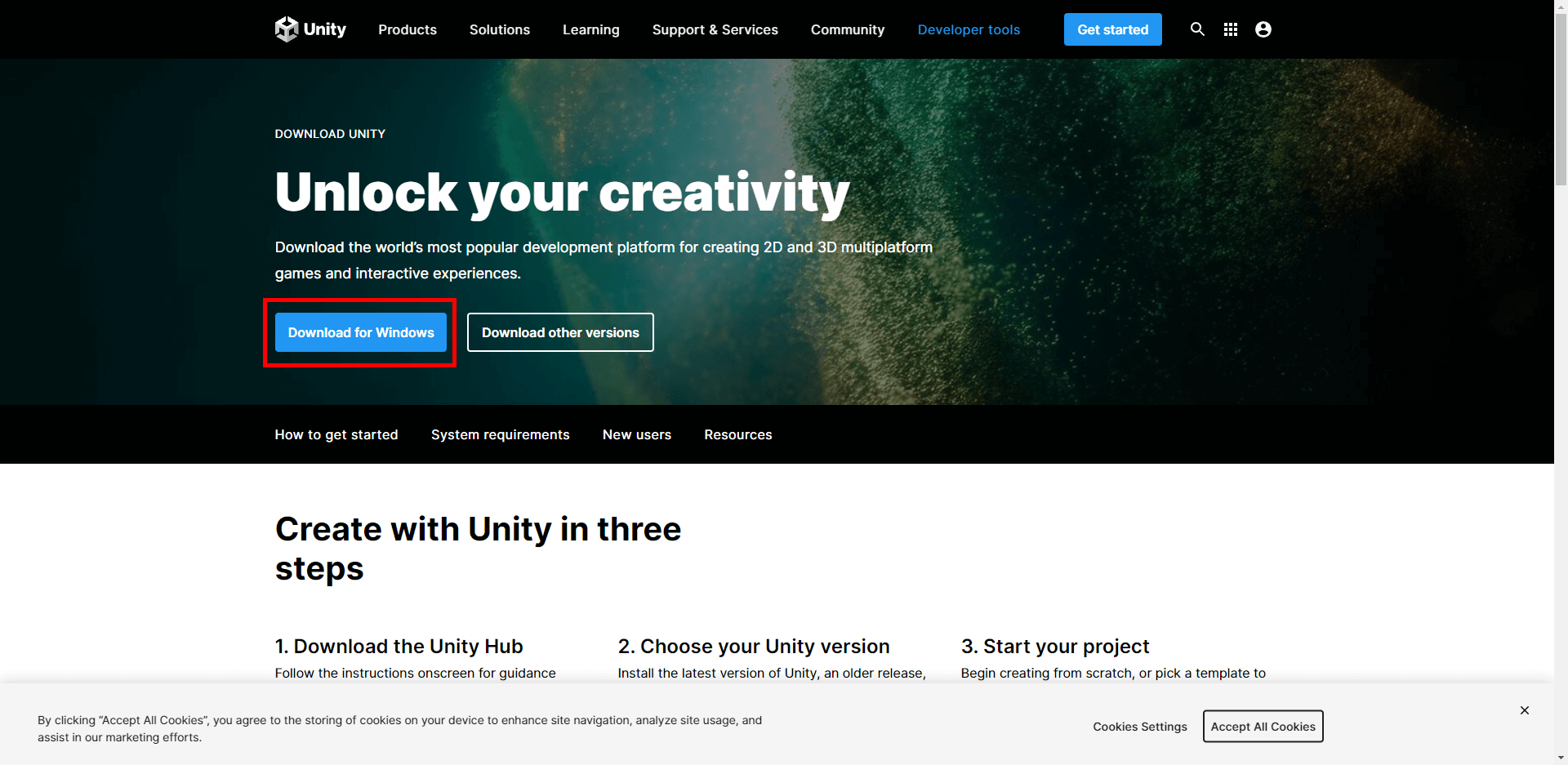Unityのダウンロードとインストール【フリーランスエンジニア案件情報 | プロエンジニア】
