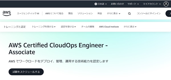 AWS Certified CloudOps Engineer - Associate（運用・管理者におすすめ）【フリーランスエンジニア案件情報 | プロエンジニア】